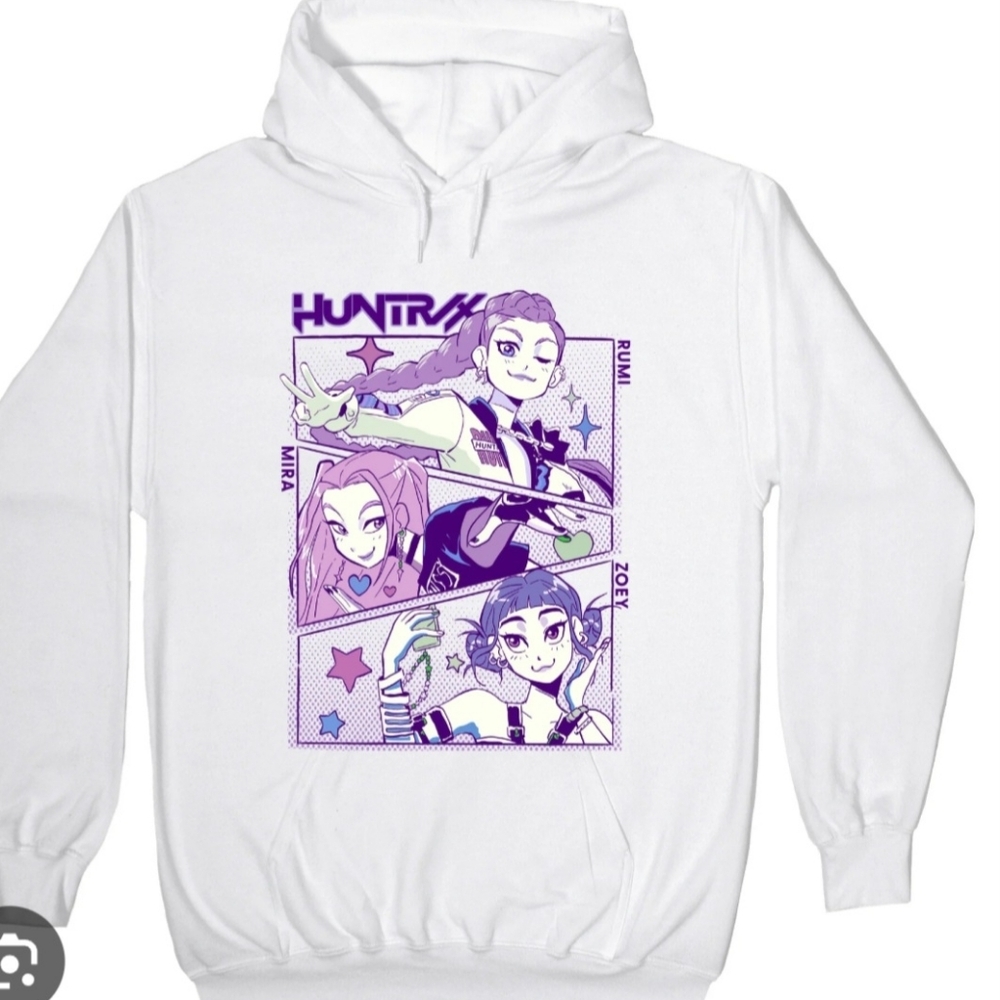 White Huntrix Kpop Hoodie